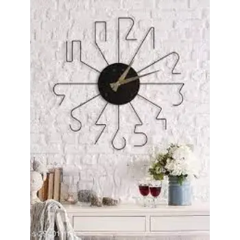 Line Metal Wall Clock 